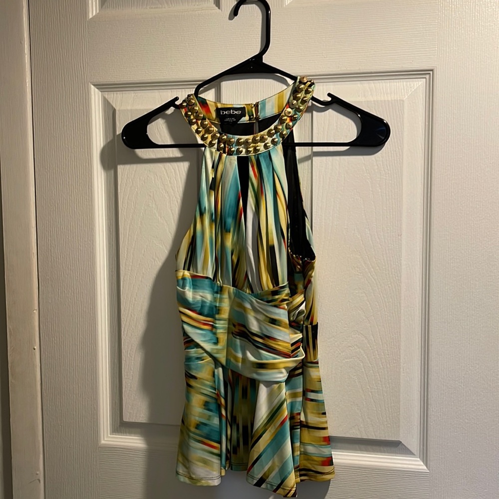 Bebe Halter Top NWOT